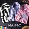 Shirt Mango Vertical Stripe 3C